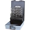 Ruko R281214ERO Set di 19 Pezzi Punte Elicoidali in Scatola di Plastica, Din 338-Va, Hsse-Co 8