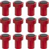 ViewReal 12 ganci per panchina, in lega di alluminio, per la lavorazione del legno, per il posizionamento del banco da lavoro, per pialla, accessori per il foro per cani da 20 mm, colore rosso