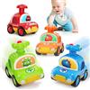MOONTOY Macchinina Bambino 1 Anno, 4 Pezzi Dinosauri Animali Giocattolo Gioco Bambino 1 Anno, Gioco Bimbo 2 Anni Maschio Bambina Giochi Bambini Regalo, Cars Macchinine Auto per Bambini 1 2 3 Anni