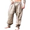 Leonardo Carbone® Pantaloni vichinghi in lino, da uomo, pantaloni estivi leggeri, da uomo, abbigliamento festival, vichingo, abbigliamento medievale, LARP, cosplay, pantaloni per il tempo libero, 100%
