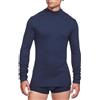 o-day Liabel Set da 2 Lupetto Uomo Cotone Caldo a Manica Lunga Morbido Dolcevita Invernale Soffice e Resistente Maglia Collo Alto, M-XXL, Bianco Nero Blu (XL, Blu)