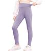 BALAYSIER Leggings Sportivi per Bambina e Ragazza Leggins Lunghi a Vita Alta per Lo Yoga e la Ginnastica(Rosa,160)