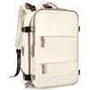 awoawo Zaino da viaggio da uomo e donna, impermeabile, 35 l, per laptop da 16 pollici, per viaggi d'affari, business, escursioni, weekend, Brown Yellow, brown yellow, Business