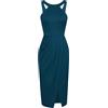 GRACE KARIN Abito Estivo Elegante Sexy Slim Fit da Sera Abiti a Tubino da Donna Verde Acqua XL