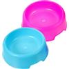 SUPVOX 2pezzi Ciotole Per Cani Plastica Colorate Ciotola Rotonda Per Cibo Per Animali Domestici Design Stabile E Facile Da Pulire Per Cani E Gatti