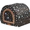 bellv Kitty Bed Home, riparo resistente alle intemperie con isolamento termico, casa per gatti da esterni, cuccia isolata per gatti, accogliente grotta per gatti, per interni ed esterni