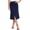 Belle Poque Gonna longuette da donna, aderente, elasticizzata, aderente, Blu scuro, XXL