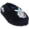 frozenDisney Pantofole bimba invernali ' FROZEN ' Ciabatta stile scarpa Effetto Pelliccia Babbucce antiscivolo (NAVY, 24/25, numeric_24)