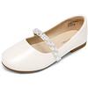 DREAM PAIRS Kids Ragazze Mary Jane Ballerine Scarpe Basse Bambina Cinturino Princess Scarpe Basse Scuola Bambina Oro Glitter SERENA-100-KIDS-NEW-E Taglia 31 (EUR)