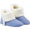 Dunlop Pantofole Donna Invernali, Ciabatte A Stivaletto Con Pelliccia, Calde, Memory Foam E Antiscivolo (Blu, 38, numeric_38)