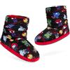 Marvel Pantofole Bambino a Stivaletto - Ciabatte Bambino Invernali Antiscivolo Interno in Pile 29-34 Gadget Regalo (Nero Avengers, 31-32 EU)