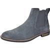 Bruno Marc Stivaletti Chelsea da Uomo in Pelle Scamosciata Stivaletti di Outdoor Vintage,Size 41,Grigio,URBAN-06