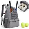 G4Free Borsa da tennis, zaino da tennis per donne e uomini, grande borsa da pickleball, contiene 4 racchette con scomparto per scarpe