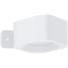 EGLO Lampada da parete a LED per interni Muraglie, a batteria, supporto a muro, senza fili, touch, dimmerabile, ricarica USB, squadrata, in plastica, luce bianca calda fredda