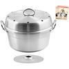 Home Fornetto per Dolci a Gas in Alluminio con Coperchio, 28 cm, Argento