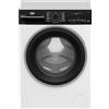 Beko - AMBT3104S - Lavatrice standard 10 kg, classe A, 1400 giri, inverter, display touch, oblò nero, display touch