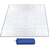 Generic Tappetino da campeggio in alluminio | Materassino da campeggio | 200 x 200 cm in schiuma | Tappetino pieghevole su entrambi i lati per campeggio all'aperto escursionismo picnic