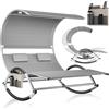 KESSER® Lettino Doppio | con tettuccio apribile | per 2 Persone | Lettino Relax | Lettino da Giardino | Lettino a Dondolo con Superficie di Sdraio ergonomica | 240 kg di carico
