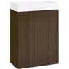SoBuy Mobile Sottolavabo con 1 Anta, Armadietto Bagno, Mobile Sospeso con Lavabo, Mobiletto Salvaspazio, Marrone, 40x22x56 cm BZR196-BR