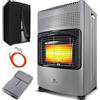 KESSER® Stufa a gas in ceramica 4200 Watt incl. regolatore di pressione del gas, bruciatore a infrarossi in ceramica, potenza termica, bombole di gas butano o propano fino a 15kg