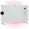 Klarstein Stufa Elettrica Basso Consumo 2000W, Termoconvettore Con Rotelle, Termosifone Portatile, Termoconvettore a Parete Con Termostato, Stufetta per Casa