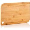 bambuswald© Tagliere Ecologico di Bambù con Scanalatura di Gocciolmento, Tagliere Professionale ed Ecologico al 100% per Carne, Verdure e Formaggio, Taglia S: 28x18x1,5 cm
