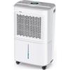 Crecolife Deumidificatore Elettrico a Risparmio Energetico, 12 L/24 H, 190 W, per 20 m² con Display Digitale e Pannello di Controllo Touch, 3 Modalità di Deumidificazione, 2 opzioni di