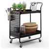 Klarstein Carrello Cucina, Mobiletto Cucina, Carrello Cucina Salvaspazio, Carrello Portavivande, Mobile Cucina Salvaspazio, Carrello Cucina con Ruote e Cassetti, Carrellino Porta Ghiaccio e Frutta