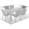 WOLTU Copertura Protettiva per Sedie, Sdraio da Esterno in PE, Copertura per Mobili da Giardino 242x162x100 cm Telo Anti-UV Impermeabile Resistente allo Strappo Trasparente