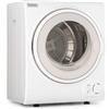 KLARSTEIN Jet Set 2500 - Asciugatrice a Evacuazione, Carico Frontale, 850 W, Posizionamento Libero/Incasso, Classe C, 2,5 kg, Elemento PTC, Fino a 60 °C, Timer: 20-200 Minuti, Compatta, Bianco