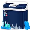 KESSER® Frigobox da 24 litri | RAFFREDDA e RISCALDA | Frigo box termoelettrico 12 volt e 230 volt con 2 batterie di raffreddamento | Mini frigo | per auto e campeggio | EEK A+++| Auto e campeggio