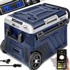 tillvex® Frigo Congelatore Compressore Elettrico 60 Litri | Elettrico con Controllo WIFI-APP, Porta USB, 12/24 V 230V | fino a -20 °C per Auto, Camion, Barca, Camper, Camping