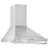 Klarstein Mb - Cappa Aspirante, Cappa Cucina a Parete, Aspirazione e Circolazione d'aria, Cappa con 3 Livelli, 610 m³/h, Filtro in Alluminio, Grigio Argentato, 60 cm