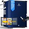 KESSER® Minifrigo con serratura, Capacità minibar 40 litri, Silenzioso 22db, Chiusura a chiave, Camera da letto, Cerniera porta modificabile, circa 4°-16°C Altezza 57cm, Illuminazione interna