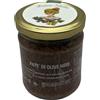 Donna Sikelia Paté di Olive Nere Siciliano - Lavorazione Artigianale con Peperoncino e Aceto - 100% Naturale 180g