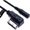 Keple AMI MDI a AUX 3.5 mm femmina jack Musica Adattatore per cavo di interfaccia multimediale | Compatibile con Audi A6L Q5 Q7 S5 A8 A4L A3 VW Volkswagen Skoda Fabia Octavia radio del veicolo | 1m