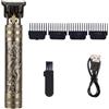 BEEOFICEPENG Rasoio di Taglio di Capelli Per Ricarica Rasoio Adulto Elettrico Vintage Trimmer Rasoio Casa USB Ricarica Parrucchiere A