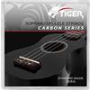 TIGER UAC14-CBN Set di corde per ukulele Carbon Black - Corde per soprano e uke da concerto