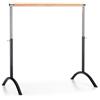 KLAR FIT Klarfit Bar Lerina - Sbarra Danza Classica, per Casa, Indipendente, Libera Installazione, Portatile, in Acciaio, 110 x 113 cm, Altezza Regolabile, Diametro 38 mm, Nero