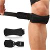 AGPTEK 2 Pzi Tutore Ginocchio, Cinturino Ortopedico Sottorotuleo Ginocchiera Fascia Regolabile per Tendinite Rotulea del Comune Protezioni da Baseball Tennis Jogging Bicicletta