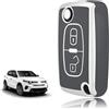 TOOMUME Cover Chiave TPU, Custodia Chiave Adatto per Peugeot 207 CC 308 SW 607 Expert Partner Tepee Citroen C4 C3 Picasso Berlingo Fiat Scudo, Copri Chiavi Guscio Chiave Auto Telecomando - Flip Key