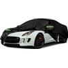 Opaltool Copertura Auto per Jaguar F-Type 2014-2025, Copertura Auto Impermeabile con Cerniera Porta Laterale, Sole Pioggia Polvere UV Protezione da Tutte le Intemperie Copertura Completa Aperto
