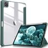 FINTIE Custodia per iPad Pro 11 2022/2021/2020/2018 (4ª/3ª/2ª/1ª Generazione) con Pencil Holder, Antiurto Sottile Leggero Posteriore Trasparente Cover Case, Midnght Verde