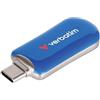 Verbatim Plectra - Chiavetta USB-C 128 GB, 3.2 Gen 1 USB-C Flash Drive, memoria compatta fino a 100 MB/s, memoria per iPad, iPhone, smartphone, laptop, PC, compatibile con Mac/Windows