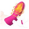 Girlove Mini Vibratori Proteggi dita per Coppia, Vibratore Sex Toys per Stimolare il Clitoride Donna, Medical Silicone Giocattolo Sessuale con 10 Funzioni di Vibrazione e Riscaldamento (YDL-012)