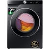 Samsung Lavatrice AI Control WW90DG6U85LB/U3 Libera installazione, 9 Kg, 1400 RPM, Wifi, Ecodosatore, Vapore, Carica Frontale, Corpo: Nero, Oblò: Nero, 60l x 85h x 60p cm, Normal