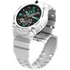 PTHTECHUS 4G Smartwatch Phone per Bambini, Video Chiamata Orologio WiFi+Bluetooth+GPS Anti-Perso Impermeabile IP67, Sveglia SOS MP3 per Il Gioco di Orologio per Bambini 7-15 Anni, Bianca