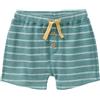 People Wear Organic Baby shorts in cotone bouclé - col. menta a righe