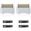 AUDOC Testine di ricambio per rasoio Pro Shaver compatibili con Andis 17150(TS-1) Pro Lithium Titanium Foil Testine di ricambio per rasoio (confezione da 2 pezzi, dorato)