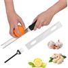 PEUTIER Grattugia Manuale Resistente con Spazzola per la Pulizia, Grattugia in Acciaio Inossidabile Grattugia per Limone Grattugia per Formaggio Grattugia per Zenzero per Bar Casa Ristorante